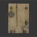 Wooden Mechanical Model With Pulley System String Weight And Stands