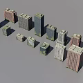 Green Plants On High Rise Building Exteriors In Modern Urban Cityscape