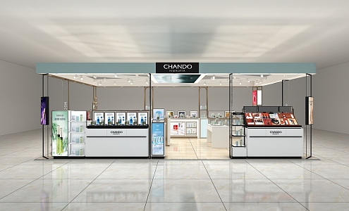 Modern Cosmetics Store 3d model