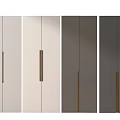 Modern Cabinet Doors With Various Colors And Metal Handles For Interior Design