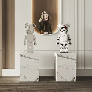 Modern Sculpture Combination 3d model