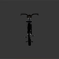 Classic Black Bicycle With Rear Rack And Retro Design In Studio Lighting