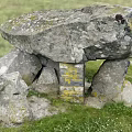 Ancient Megalithic Stone Structure With Large Slab And Supporting Stones Outdoor