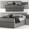 Double bed 3d model