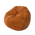 Vibrant Bean Bag Chair in Purple Teal Orange Red Colors