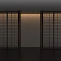 Modern Folding Doors With Vertical Slats For Interior Space Partition