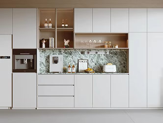 Modern Sideboard Wine Cabinet Sideboard Refrigerator Sideboard Dining Room Cabinet Sideboard 3d model