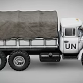 UN Marked Heavy Duty Six Wheel Functional Cargo Truck With Cover