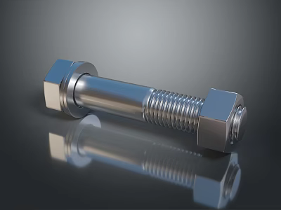 Modern Silver Metal Lighting Fixture Combination With Reflective Surface Design 3d model