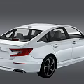 White Honda Sedan Featuring Black Roof Black Wheels And Modern Exterior Design