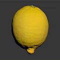 Fresh Yellow Lemon With Vibrant Skin And Juicy Texture On Dark Background