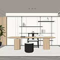 Modern study 3d model