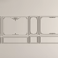 Decorative Gypsum Molding with Ornate Patterns for Wall Decor Styles 3d model