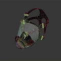 Fire Equipment Gas Mask With Modern Design And Transparent Face Shield