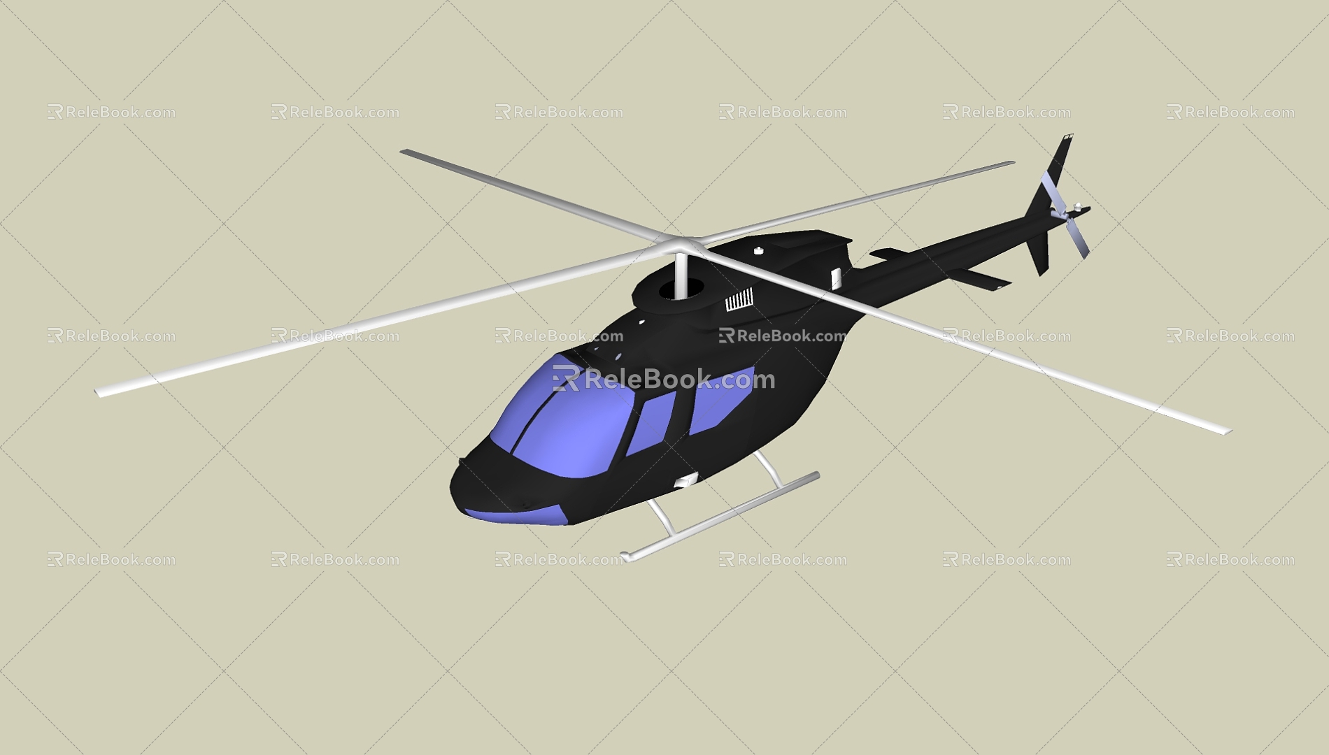 Helicopter 3d model