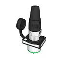 Industrial Equipment Featuring Black Conical Top White Body And Durable Mounting Base