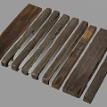 Natural Stone and Wood Planks with Varied Textures for Home Decoration