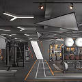Modern Gym Interior With Various Fitness Equipment