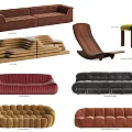 Modern Two-Seater Sofa Designs Featuring Plush Tufted Curved And Bubble Styles
