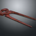 Pipe pliers vise bench vise wrench tool hardware tool processing tool furniture 3d model