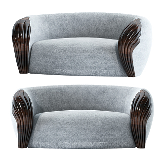 Modern double sofa 3d model