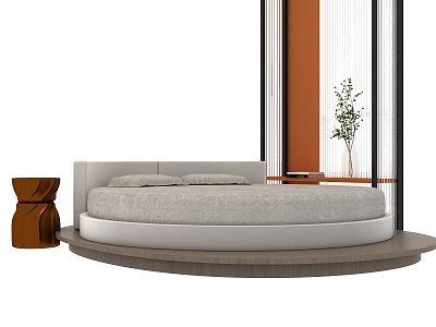 Modern Round Bed Double Bed model