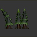 Desert Plant Pine Tree Cypress Tree Pine Tree Big Tree Life Supplies 3d model