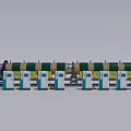 Industrial Production Line Equipment With Multiple Green White Control Units