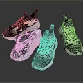 Modern Stylish Sneakers With Knit Upper Cushioned Sole And Trendy Design
