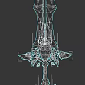 Fantasy Character Wielding Purple Ornate Sword With Mythical Creature Motifs