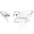 Modern Dining Table Set With Glass Top Brown Upholstered Chairs And Gray Metal Bases