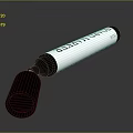 Color Marker As Essential Daily Life Product With White Body And Black Cap