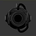 Black Curling Iron With Blue Stripes And Adjustable Knobs For Daily Hair Styling
