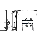 Home Gym Sports Equipment Including Squat Rack Dumbbells And Cable Training Machine