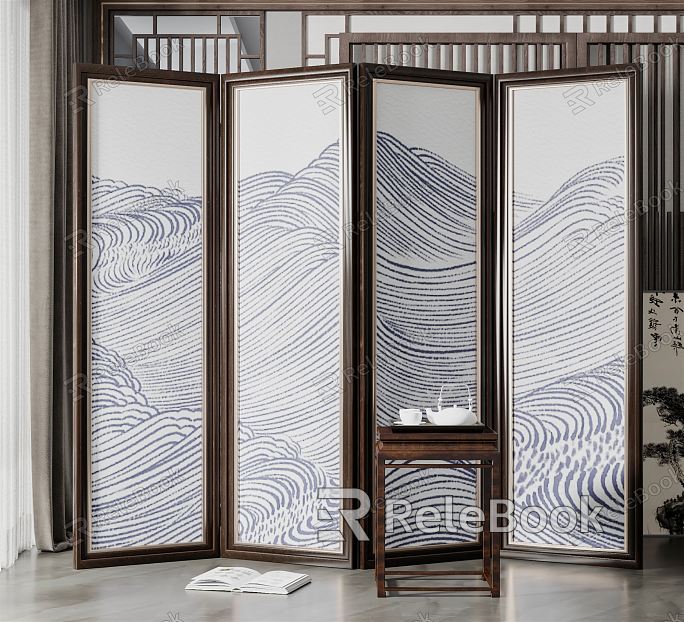 New Chinese Style Screen Screen Partition model