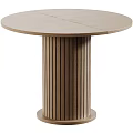 Modern Light Luxury Round Dining Table And Upholstered Chairs Combination For Cozy Home Dining Room
