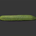 Fresh Green Cucumber With Textured Skin On Black Background Showing Reflection