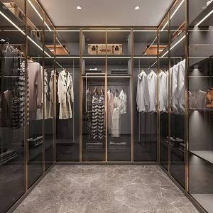 Modern Cloakroom 3d model