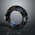 Black Circular Industrial Mechanical Equipment Part With Metal Springs And Components