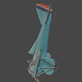 Vintage Turquoise Biplane Toy With Red White Blue Target Logos On Wings And Rust Accents