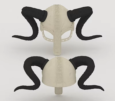 hat horn helmet 3d model