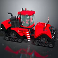 Modern Red Tracked Agricultural Machinery Featuring Spacious Cab And Durable Design