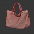 Elegant Pink Perforated Handbag Featuring Stylish Design For Daily Use