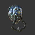 Vintage Style Lion Head Door Handle Made Of Brass With Intricate Details