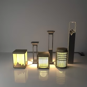 Garden lights 3d model