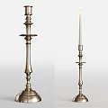 Tall And Short Decorative Metal Candle Lamps With Intricate Designs And Stable Bases