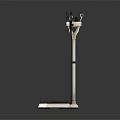 Mechanical Weighing Scale With Metal Frame Black Platform And Dial Indicator