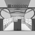 Keeppley Mall Shop With Yellow Frame Light Strips Shelves And Product Displays