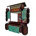 Commercial Outdoor Datang Style Setup with Lanterns at Traditional Cultural Heritage Market Festival