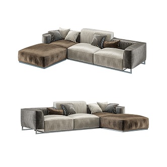 Modern Multiplayer Sofa Casual Sofa 3d model